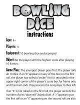 Fundex Games Bowling Dice User manual