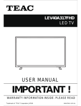 TEAC LEV40A317FHD User manual