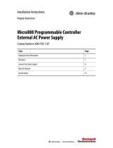 Allen-Bradley Micro800 Installation Instructions Manual