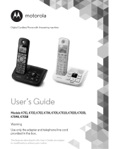 Motorola K702 User manual