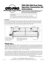 GTO PRO-SW1500 Installation guide