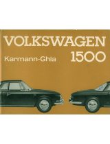 Volkswagen Karmann Chia 1500 User manual