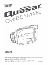Quasar Palmcorder VM-575 User manual