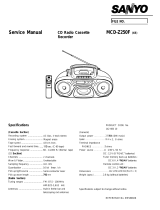 Sanyo MCD-Z250F User manual