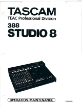 Tascam 388 Studio 8 Operation & Maintenance Manual