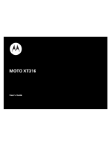 Motorola MOTO XT316 User manual