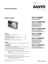 Sanyo VPC-X1200BK User manual