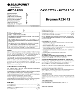 Blaupunkt BREMEN RCM 43 Owner's manual