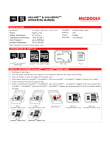 Microdia microSD Operating instructions