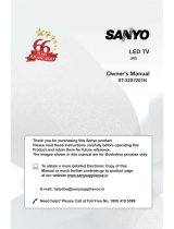 Sanyo XT-32S7201H Owner's manual