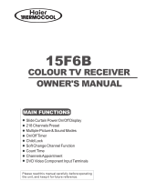 Haier 21F6B-T Owner's manual