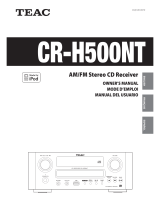 TEAC CR-H500 Owner's manual