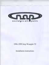 Jeep Wrangler TJ 1996 Installation Instructions Manual