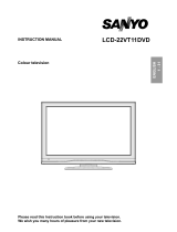 Sanyo LCD-22VT11DVD User manual