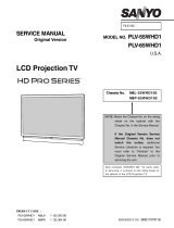 Sanyo PLV-55WHD1 User manual