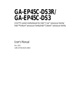 Gigabyte GA-EP45C-DS3R User manual