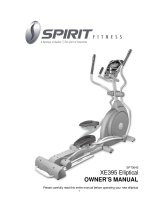 Spirit XE395 Elliptical Owner's manual