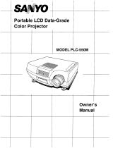 Sanyo PLC-550M Owner's manual