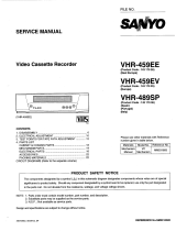 Sanyo VHR-459EV User manual