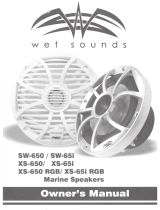 Wet Sounds SW-65i Owner's manual