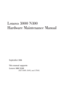Lenovo 3000 N100 Hardware Maintenance Manual