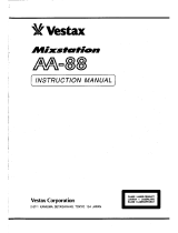 Vestax AA-88 User manual