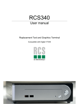 RCS 340 User manual