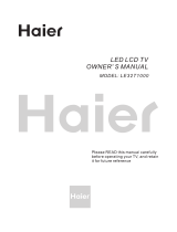 Haier LE32T1000 Owner's manual
