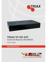 Triax ST-HD 537 Operating instructions