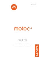 Motorola MOTO E4 Read me