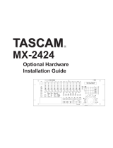 Tascam MX-2424 Optional Hardware Installation Manual