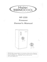 Haier Thermocool HF-220 Owner's manual
