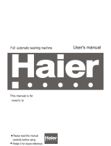 Haier HWM75-78 User manual