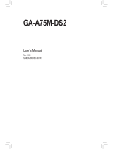 Gigabyte GA-A75M-DS2 User manual