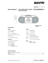 Sanyo MCD-UB685M/AU-2 User manual