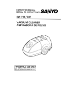 Sanyo SC-S700P - Powerhead Canister Vacuum Cleaner User manual