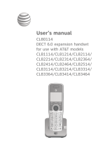 VTech CL81114/CL81214/CL82114/CL82214 User manual