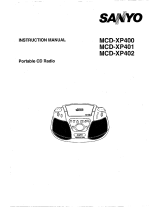 Sanyo MCD-XP400 User manual