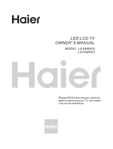 Haier LE55M600 Owner's manual