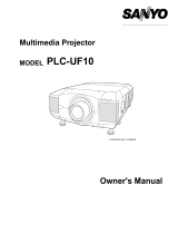 Sanyo UF10 - PLC UXGA LCD Projector User manual