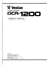 Vestax DCR-1200 Owner's manual