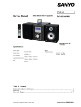 Sanyo DC-MX40i/AU User manual