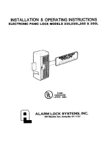 Alarm Lock 250 Installation & Operating Instructions Manual