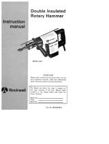 Porter-Cable Rockwell 601 User manual