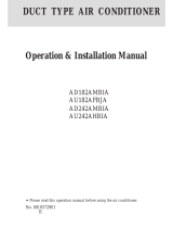 Haier AD182AMBIA Operation and Installation Manual