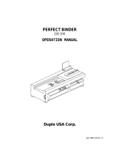 Duplo DB-200 Operating instructions