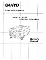 Sanyo PLC-EF10N - SXGA LCD Projector Owner's manual