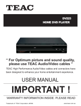 TEAC DV223 User manual
