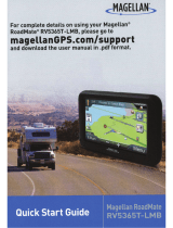 Magellan RoadMate RV5365T-LMB Quick start guide