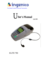 Ingenico ELITE 790 User manual